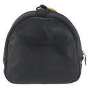 Christian Dior Shoulder Bag Leather Black Gold Auth bs34854-3