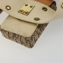 Christian Dior Trotter Canvas Belt Bag Street Chic Beige Gold Auth bs34856A-12