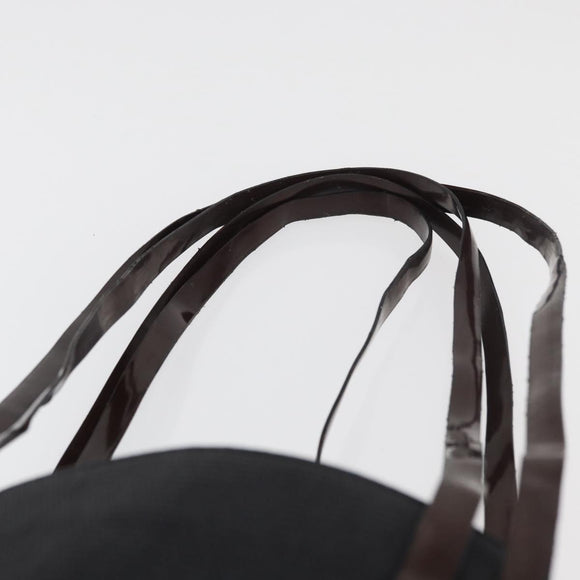 CELINE Tote Bag Canvas Black Auth bs34859