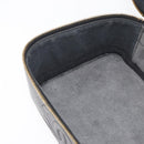 CHANEL Vanity Hand Bag Caviar Skin Black Gold CC Auth bs34860-19