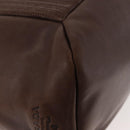 PRADA Hand Bag Leather Brown Gold Auth bs34862-14
