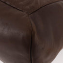 PRADA Hand Bag Leather Brown Gold Auth bs34862-15