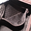 PRADA Hand Bag Leather Brown Gold Auth bs34862-22