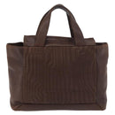 PRADA Hand Bag Leather Brown Gold Auth bs34862-2