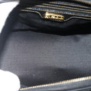 FENDI Pecan Canvas Mini Boston Tas PVC Zwart Bruin Auth bs34863-12
