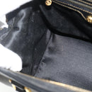 FENDI Pecan Canvas Mini Boston Tas PVC Zwart Bruin Auth bs34863-20
