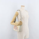 CHANEL Sports Line Shoulder Bag Nylon White Silver CC Auth bs34864-25