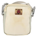 CHANEL Sports Line Shoulder Bag Nylon White Silver CC Auth bs34864-2