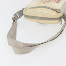 CHANEL Sports Line Shoulder Bag Nylon White Silver CC Auth bs34864-7