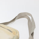 CHANEL Sports Line Shoulder Bag Nylon White Silver CC Auth bs34864-14