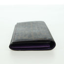 FENDI Zucca Canvas Long Wallet PVC Black Brown Auth bs34866A-4