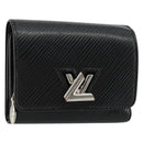 LOUIS VUITTON Epi Portefeuille twist Wallet Black M63322 LV Auth bs34867A-1
