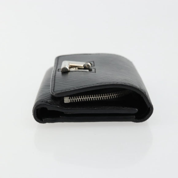 LOUIS VUITTON Epi Portefeuille twist Wallet Black M63322 LV Auth bs34867A