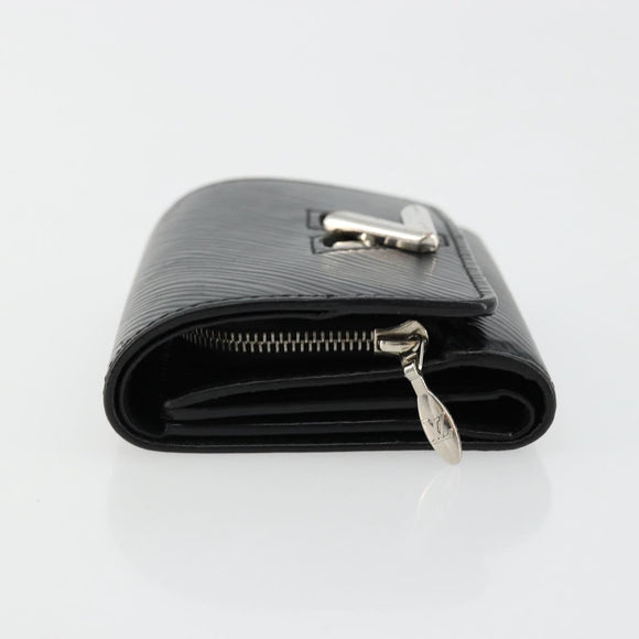 LOUIS VUITTON Epi Portefeuille twist Wallet Black M63322 LV Auth bs34867A