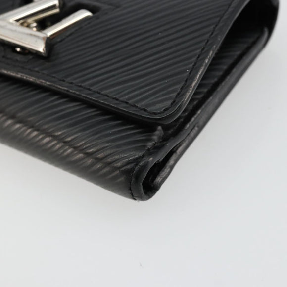 LOUIS VUITTON Epi Portefeuille twist Wallet Black M63322 LV Auth bs34867A