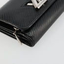 LOUIS VUITTON Epi Portefeuille twist Wallet Black M63322 LV Auth bs34867A-14