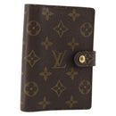 LOUIS VUITTON Monogram Agenda PM Day Planner Cover R20005 LV Auth bs34869-1