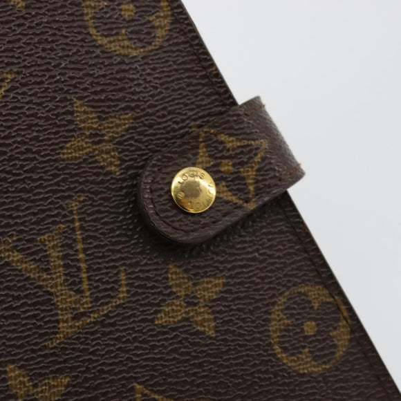 LOUIS VUITTON Monogram Agenda PM Day Planner Cover R20005 LV Auth bs34869