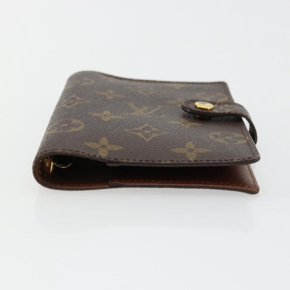 LOUIS VUITTON Monogram Agenda PM Day Planner Cover R20005 LV Auth bs34869