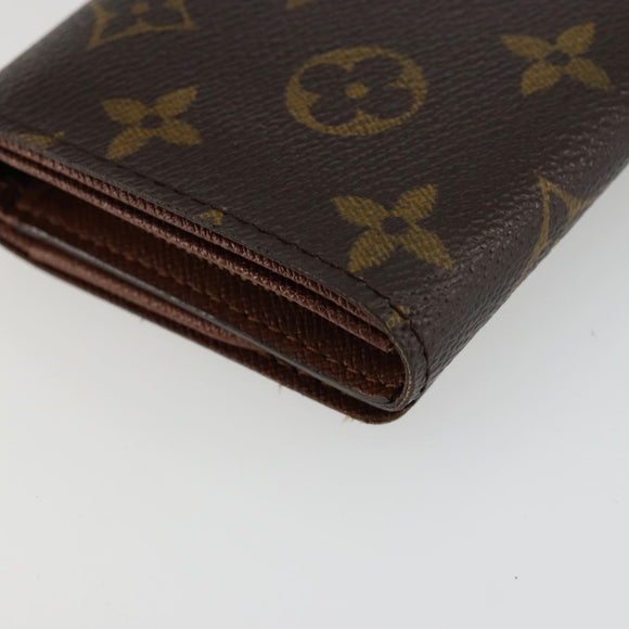 LOUIS VUITTON Monogram Porte Monnaie Billets Tresor Wallet M61730 Auth bs34870