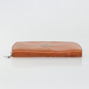 CHANEL Long Wallet Patent leather Orange Silver CC Auth bs34871-7