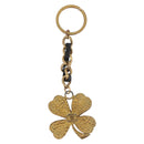 CHANEL COCO Mark Key Ring Charm metal Gold CC Auth bs34873-2
