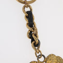 CHANEL COCO Mark Key Ring Charm metal Gold CC Auth bs34873-4