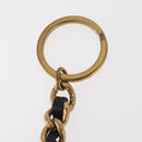 CHANEL COCO Mark Key Ring Charm metal Gold CC Auth bs34873-9