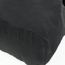PRADA Chain Shoulder Backpack Nylon Black Silver Auth bs34877A-16