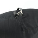 PRADA Chain Shoulder Backpack Nylon Black Silver Auth bs34877A-18