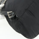 PRADA Chain Shoulder Backpack Nylon Black Silver Auth bs34877A-9