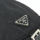 PRADA Chain Shoulder Backpack Nylon Black Silver Auth bs34877A-19
