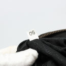 PRADA Schoudertas met Ketting Nylon Zwart Goud Auth bs34879A-12