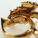 VERSACE Ring metal Gold Tone Auth bs34882A-11