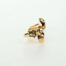 VERSACE Ring metal Gold Tone Auth bs34882A-4