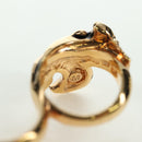 VERSACE Ring metal Gold Tone Auth bs34882A-8