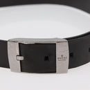 GUCCI GG Canvas Guccissima Belt Leather 2 Set Beige Black Auth bs34884-11