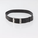 GUCCI GG Canvas Guccissima Belt Leather 2 Set Beige Black Auth bs34884-7