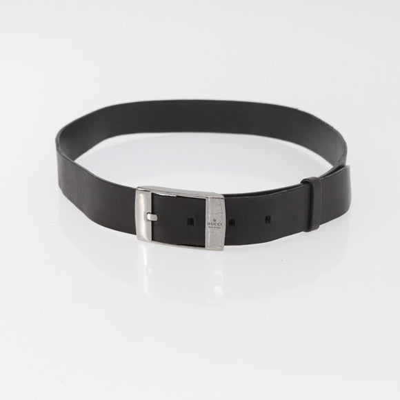 GUCCI GG Canvas Guccissima Belt Leather 2 Set Beige Black Auth bs34884