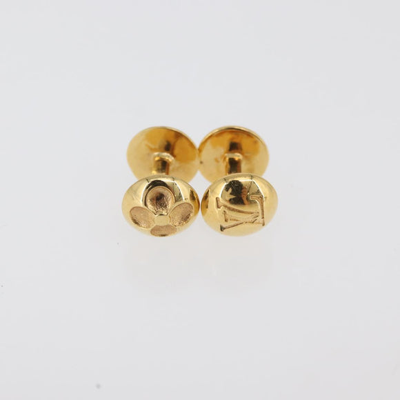 LOUIS VUITTON Buton de Manchette Cuffs metal 3 Set Gold Silver LV Auth bs34886