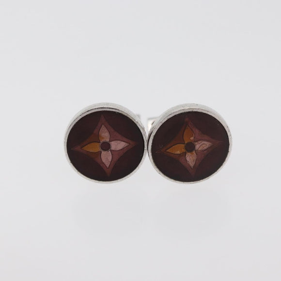 LOUIS VUITTON Buton de Manchette Cuffs metal 3 Set Gold Silver LV Auth bs34886