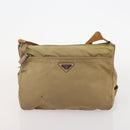 PRADA Shoulder Bag Nylon 2 Set Beige Gray Auth bs34887-10