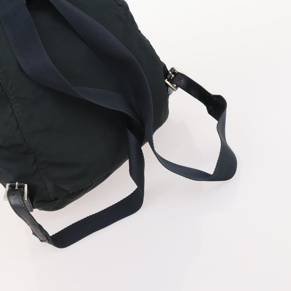 PRADA Backpack Nylon 2 Set Black Khaki Auth bs34889