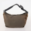 PRADA Shoulder Bag Canvas Nylon Leather 3 Set Brown White Auth bs34891-12