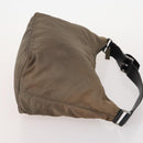 PRADA Shoulder Bag Canvas Nylon Leather 3 Set Brown White Auth bs34891-13