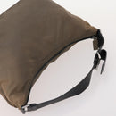 PRADA Shoulder Bag Canvas Nylon Leather 3 Set Brown White Auth bs34891-14