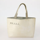 PRADA Shoulder Bag Canvas Nylon Leather 3 Set Brown White Auth bs34891-2