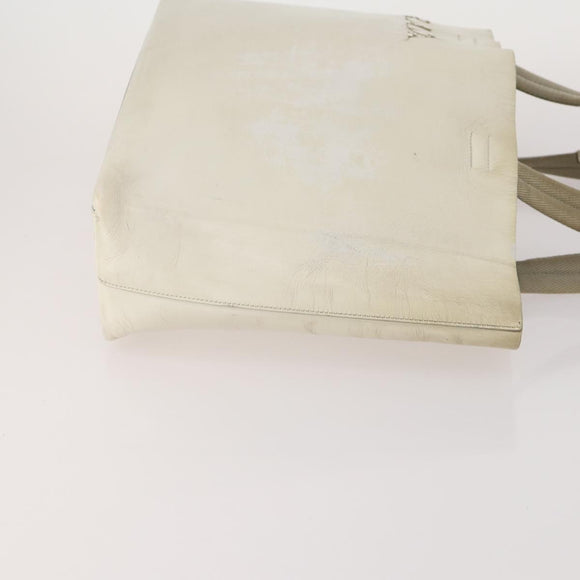 PRADA Shoulder Bag Canvas Nylon Leather 3 Set Brown White Auth bs34891