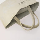 PRADA Shoulder Bag Canvas Nylon Leather 3 Set Brown White Auth bs34891-5