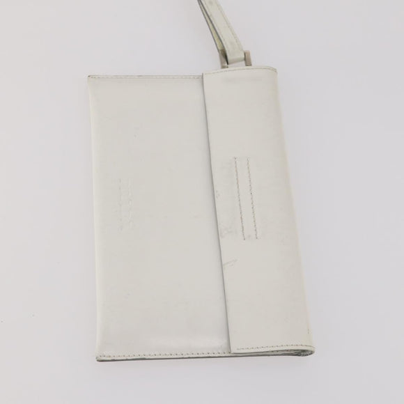 PRADA Shoulder Bag Canvas Nylon Leather 3 Set Brown White Auth bs34891